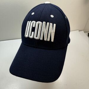 UConn Huskies Hat Strapback Big East One Size Blue White University Connecticut